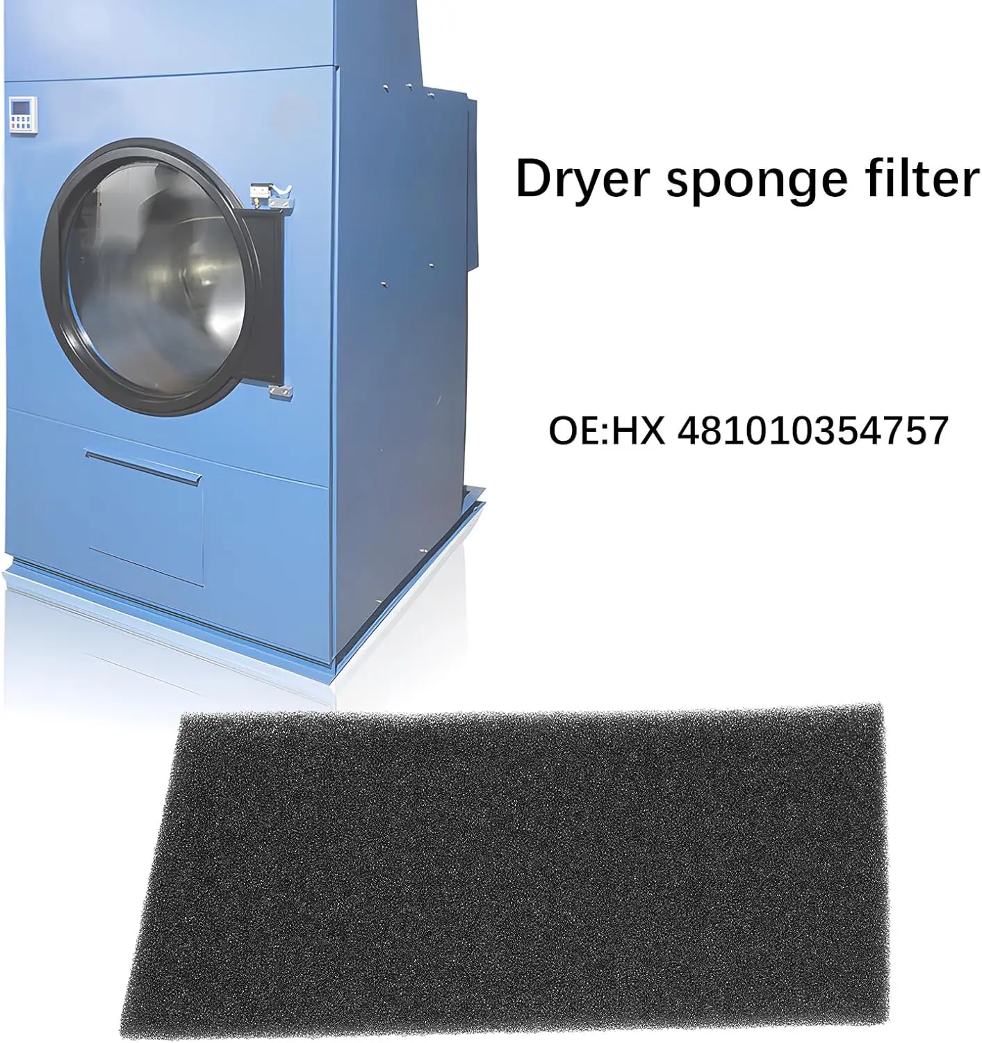 Tumble Dryer Evaporator Foam Filter Sponge for Bauknecht Whirlpool HX 481010354757