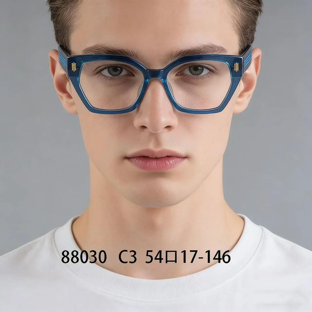 

Glasses for Women Men Thick Acetate Eyeglasses Frame Clear Lenses Prescription Ready Trendy Style Reading Glasses for Man