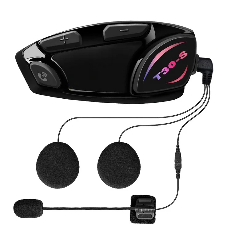 T30S Wireless Bluetooth helmet earphone 5.3 Interphone Helmet headset for Motorcycle