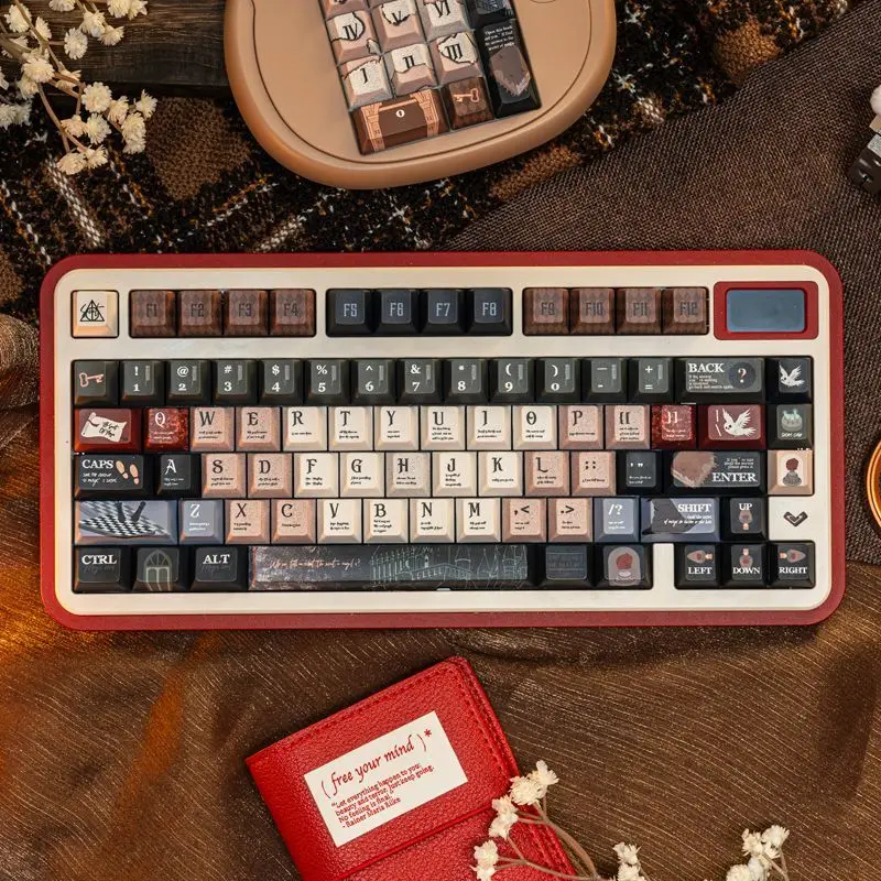 High aesthetic value new factory five sided thermal sublimation compatible mechanical keyboard