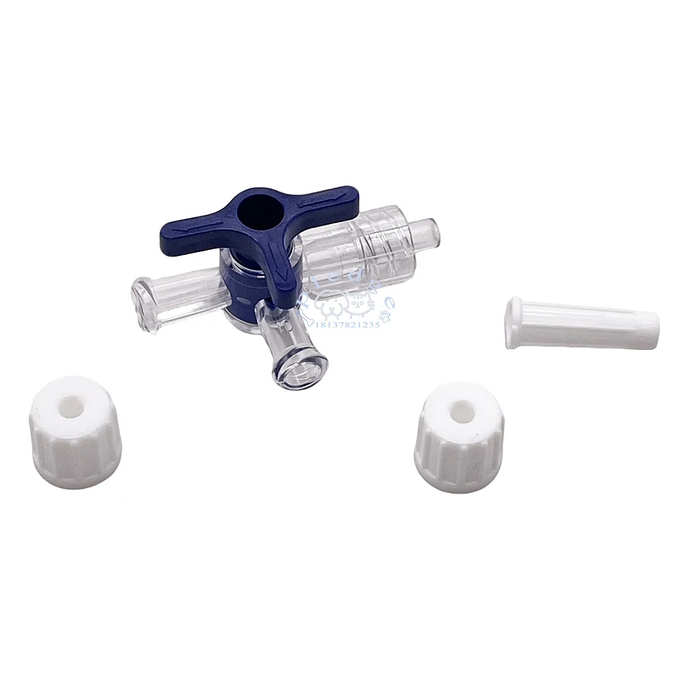 5PCS/10PCS/50PC Pet Sterile Kunststoff Medizinische Drei Weg Ventil Flow Control Luer Absperrhahn ventil Infusion Set Mit Männlich Lock Adapter – Detail 7