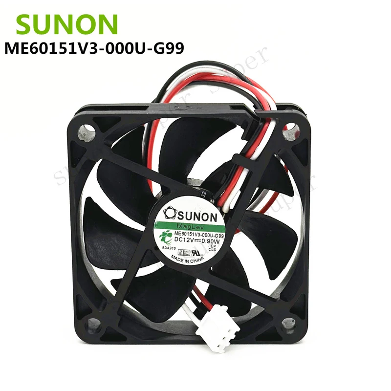 S+    SUNON ME60151V3-000U-G99 12V 0.9W 3900RPM 6015 6CM 3-Pin Screen CPU Fan