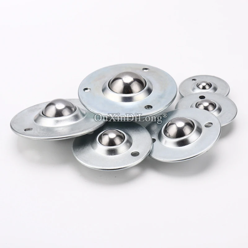 10PCS Stainless Steel/Bearing Steel/Nylon Ball Precision Conveying Universal Ball Bearing Transfer Unit Conveyor Rollers Casters
