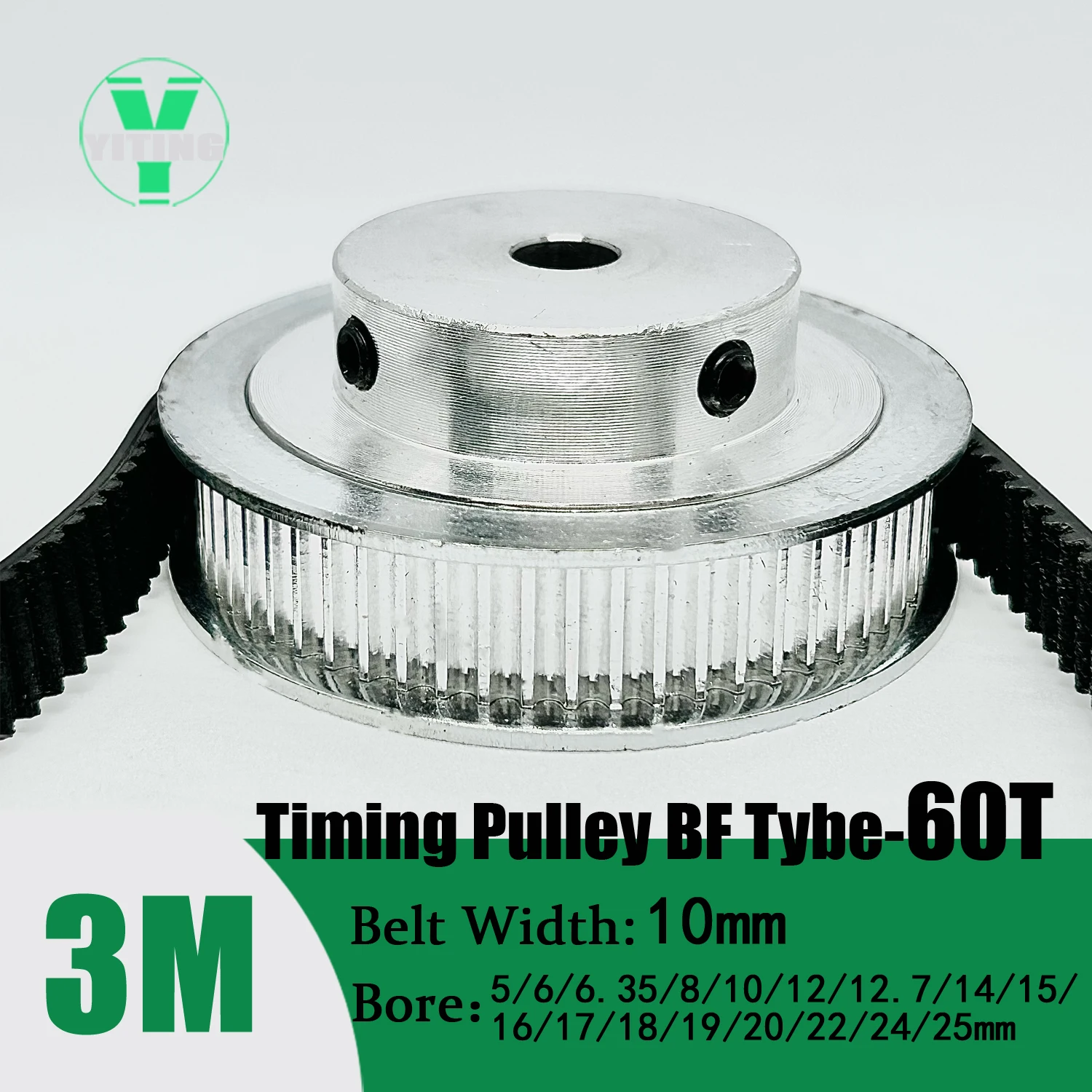 Imagem -03 - Htd Sincronismo Polia Cinto Conjunto Kit Roda Síncrona Correia Largura 10 mm Furo 425 mm Redução 4: 13 m 15t 60 Dentes 3m