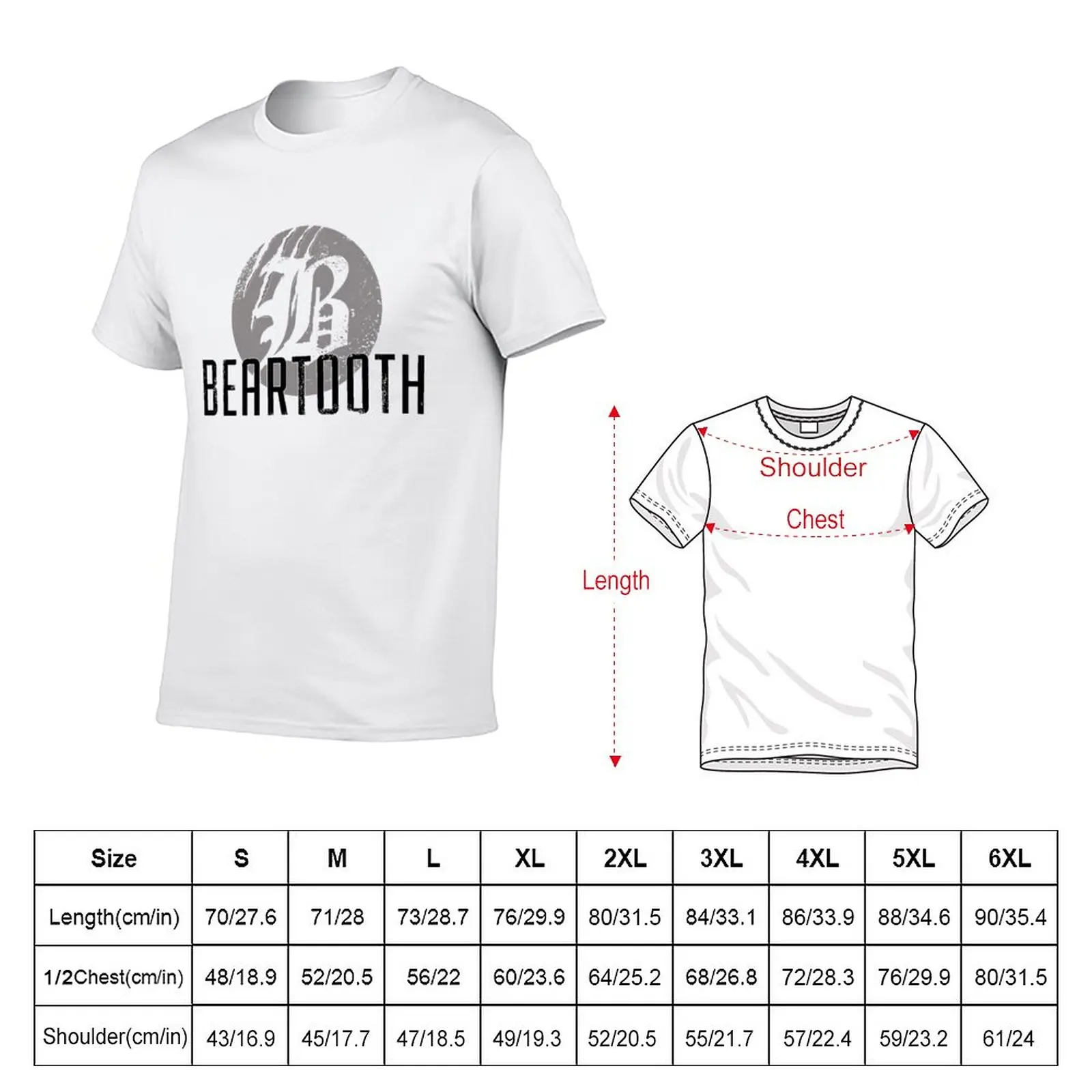 New Beartooth Logo T-Shirt black t shirt plus size t shirts korean fashion mens white t shirts