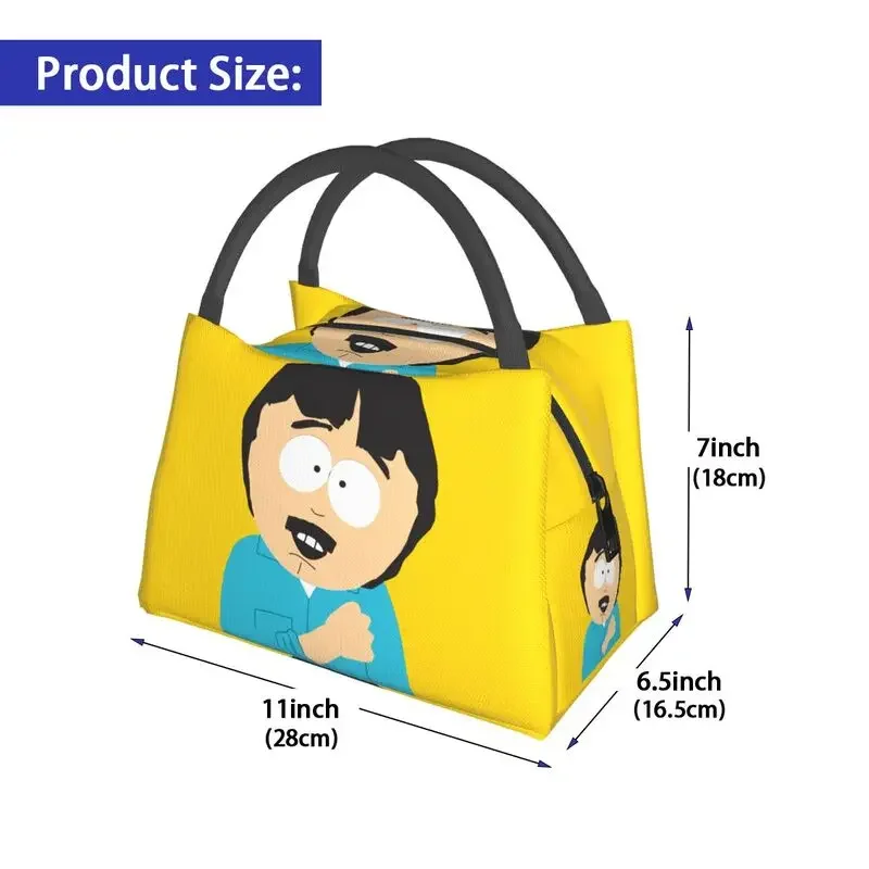 Film comici animati per adulti borsa da pranzo isolata SouthPark per Picnic all\'aperto Resuable Thermal Cooler Bento Box Women