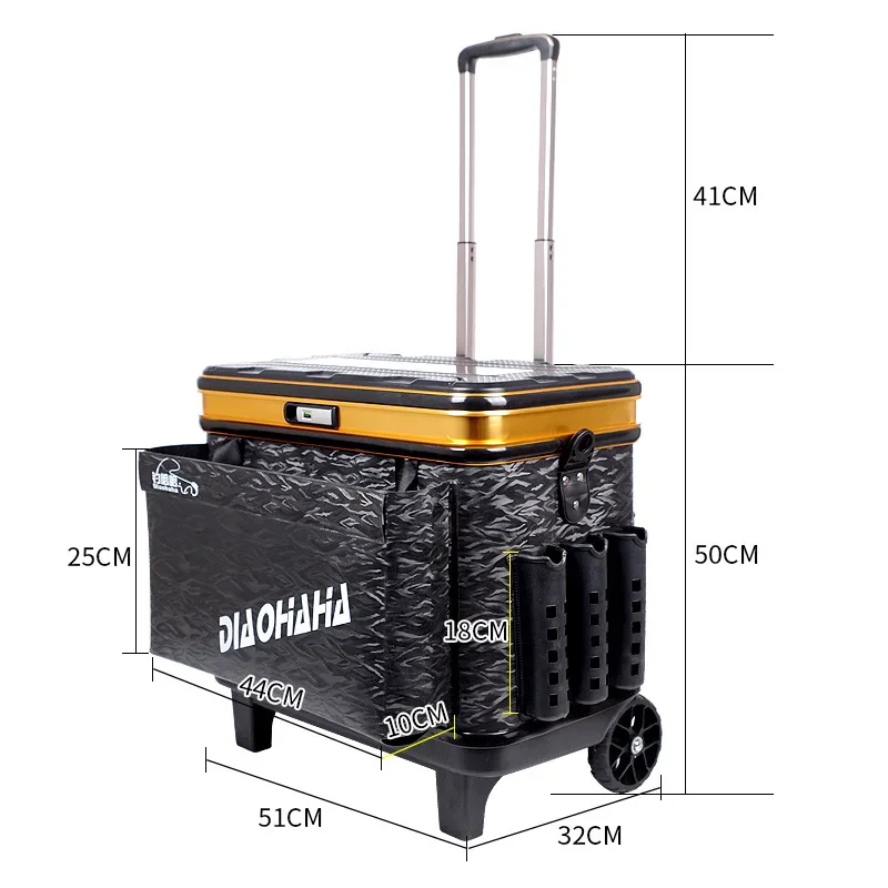 

Fishing Bucket Thickening Folding Living Fish Oxygen Pump Portable Eva Water Tank Tackle Box Large Capacity Multifunction Bag