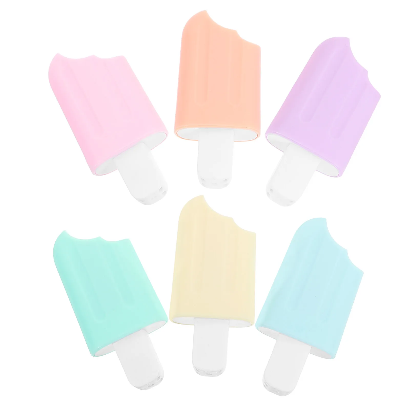 

6Pcs Cartoon Highlighter Pens Vibrant Mini Highlighters for Note Taking Scrapbooking School Home Office Portable Marking