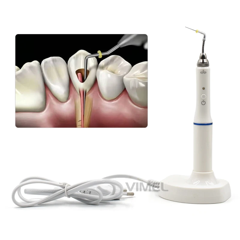 360° Wireless Dental Obturation System WM-OP-Fill Cordless Gutta Percha Pen with 2 Tips for Dental Surgery