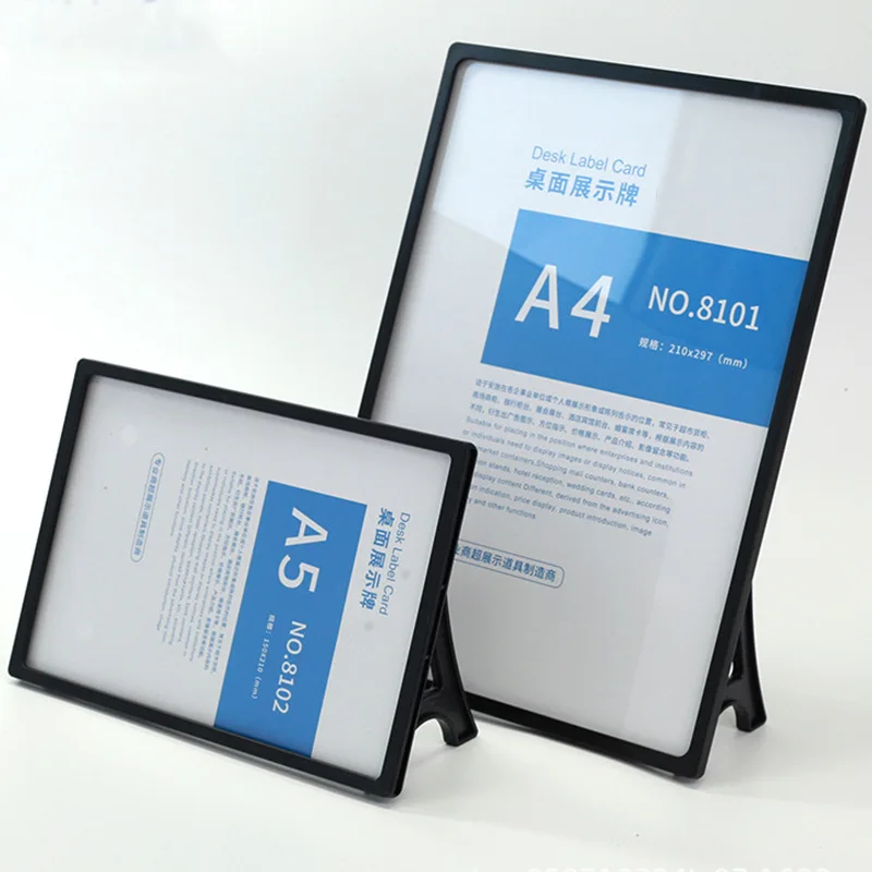 Plastic Decca Cafe Order Table Table Table Multi-functional Decca Menu Display Board Display Stand  Photo Card Holder