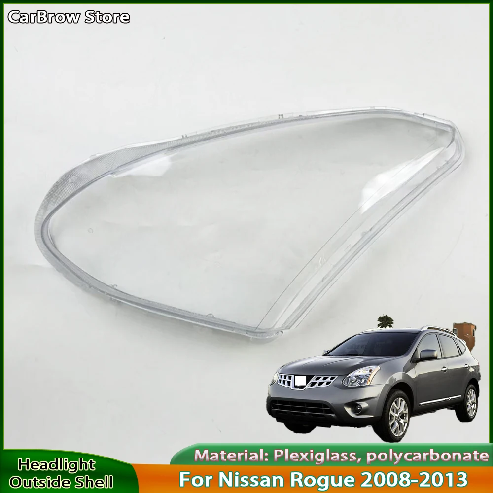 

Lamp Shade Headlamp Shell For Nissan Rogue 2008 2009 2010 2011 2012 Transparent Lampshade Headlight Cover Lens Plexiglass