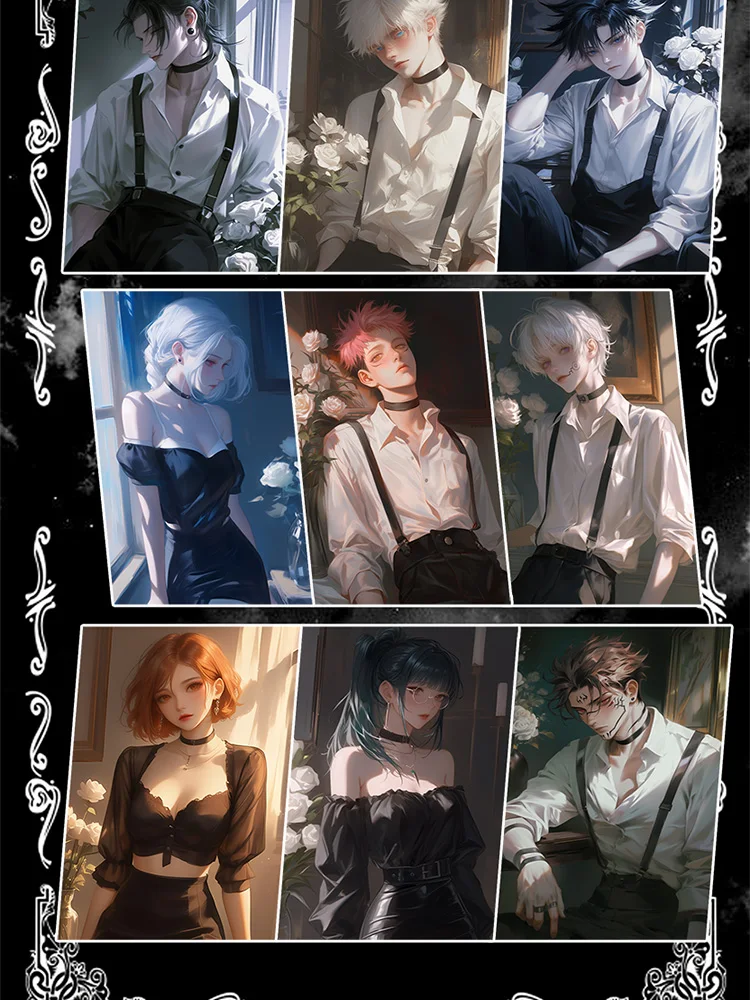 2025 más nuevo FEIMENG WenChuang JuJutsu Kaisen 2 tableros A6 tarjeta de lágrima acrílica Gojo Satoru Nanami Sukuna Hobby regalo de Navidad