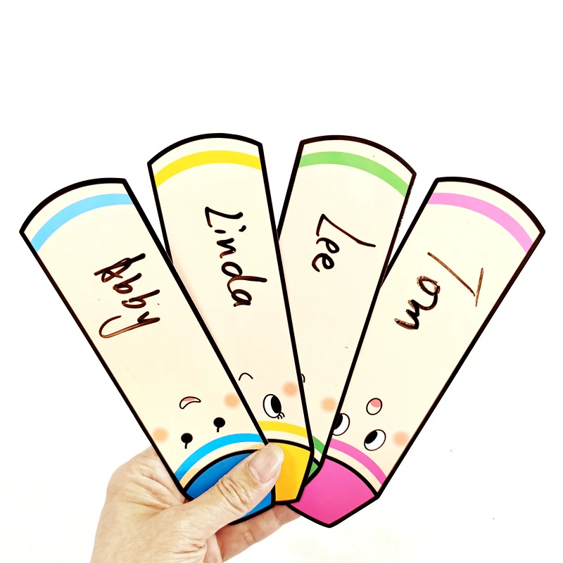 

20pcs set 18cm Big Size Rewritable Word Cards Sticker Toys For Learning Resources Classroom Draw Lots Games Prize Teaching Aids