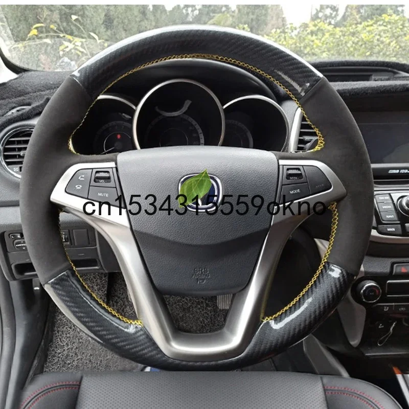 DIY Car Steering Wheel Cover For Changan DT XT CS35plus CS75 CS55 CS85 Stitch On Wrap Interior Accessories