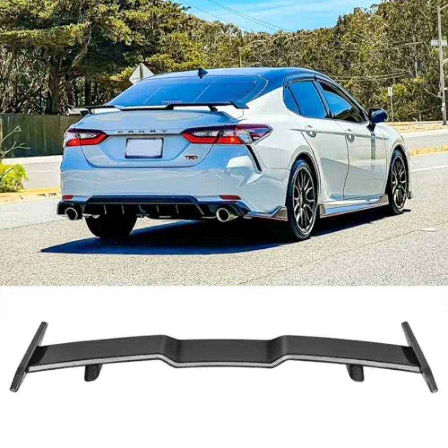 

57 Inch Universal Rear Spoiler Wing Carbon Fiber Car Trunk Spoiler Aleron Trasero for 2018-2022 8th Gen Camry LE SE XLE XSE TRD
