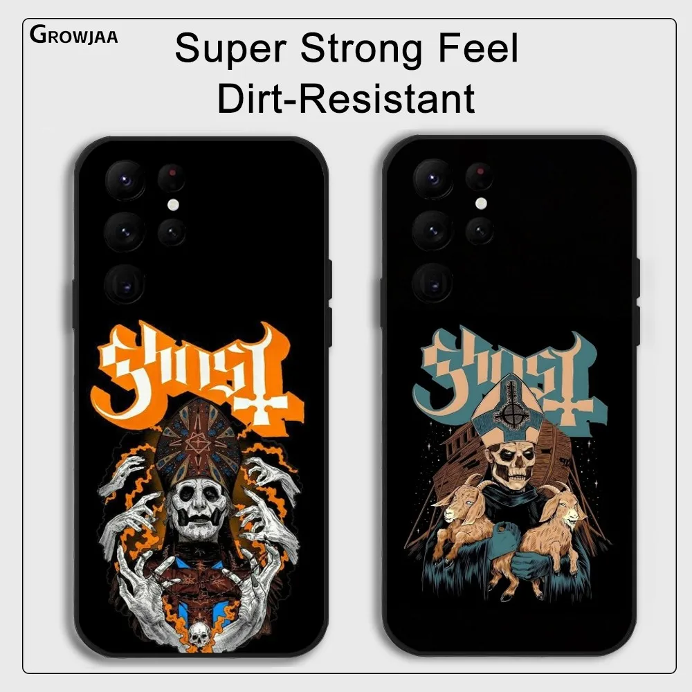 G-GhostS H-Heavy M-Metal Band Phone Case For Samsung Galaxy S25 S24 S22 S23 Ultra S21 S20 Plus 5G Protective Silicone Funda