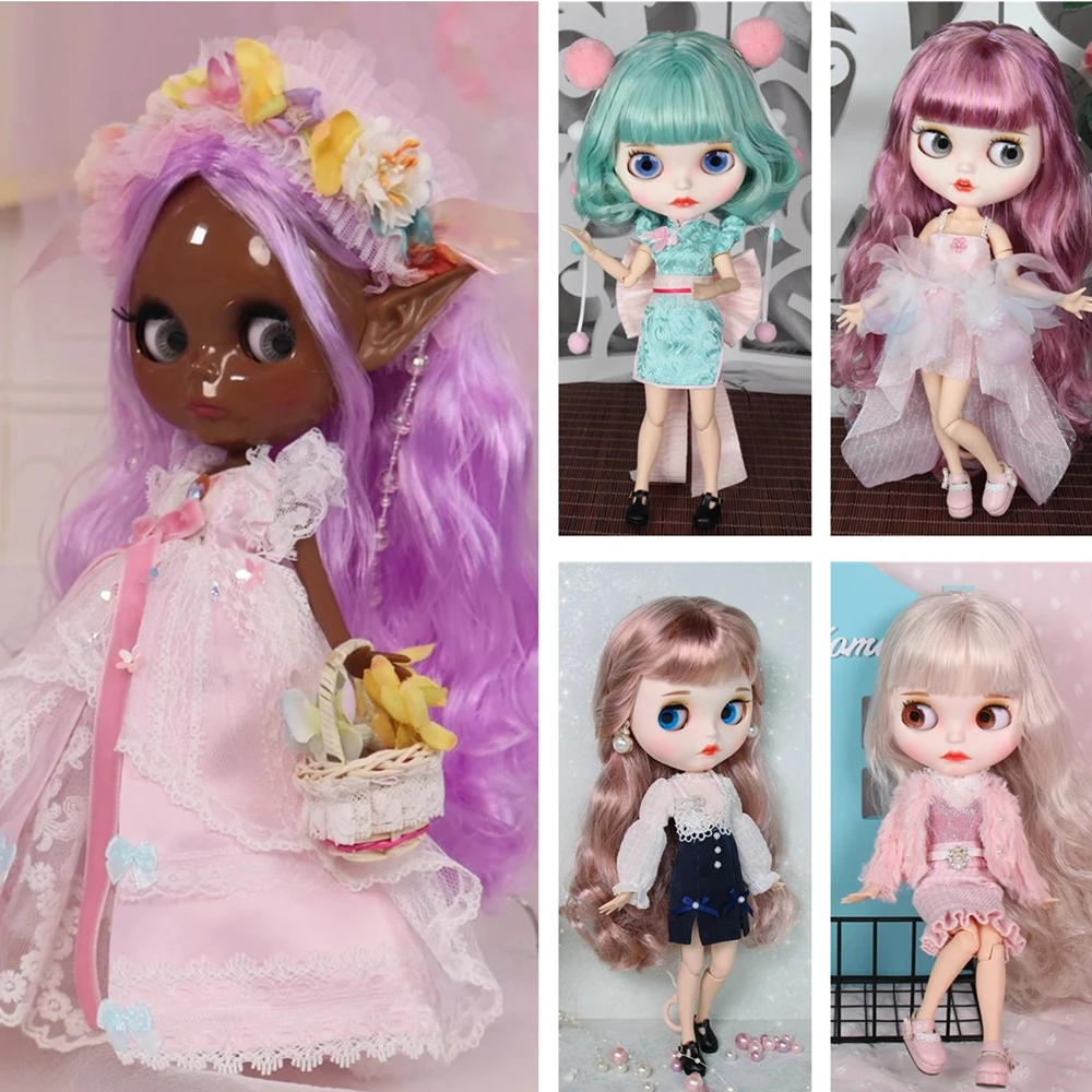 DBS наряды ледяная кукла Blyth нарядное платье BJD игрушка одежда Аниме на заказ