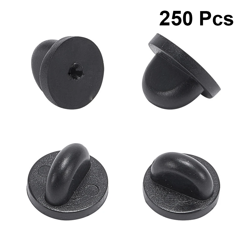 

250pcs Clutch Pin Backs Metal Caps Durable Butterfly Buckle Accessories Tack Closures Craftsmanship Jewelry Making