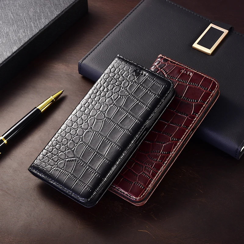Luxury Business Flip Phone Covers For Xiaomi Poco X3 X4 X5 X6 X7 GT Pro NFC Neo Genuine Leather Phone Cases