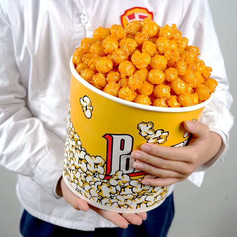 Modelo de comida simulação pipoca frango decoração de cena de casa