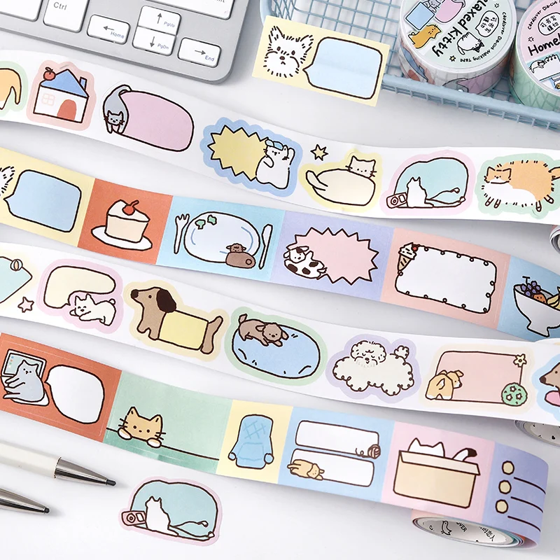 30 مللي متر X 3 متر لطيف الكرتون اشي الشريط DIY بها بنفسك المجلات شريطٌ لاصق الزخرفية للمخططين القرطاسية سكرابوكينغ اللوازم المكتبية