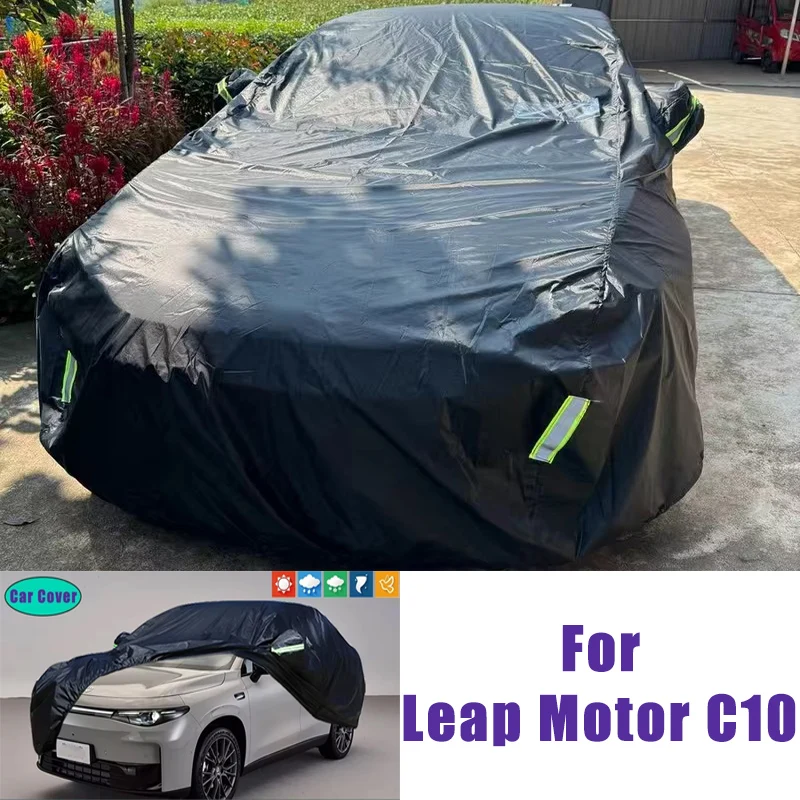 

Car Full Outer Covers Outdoor Waterproof Dustproof Sun Rain Snow Protection Exterior Car Accessories For Leap Motor C10