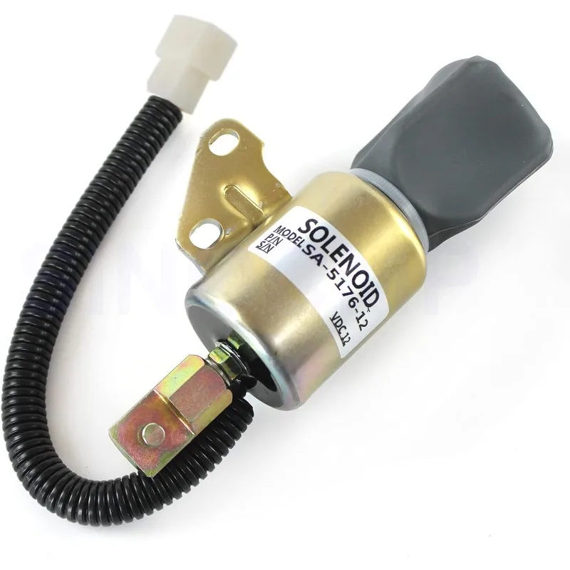 1756ES-12SUC5B1S5 SA-5176-12 Untuk Mesin Diesel Kubota D722 D902 Z482 Katup Solenoid Pemutus Bahan Bakar