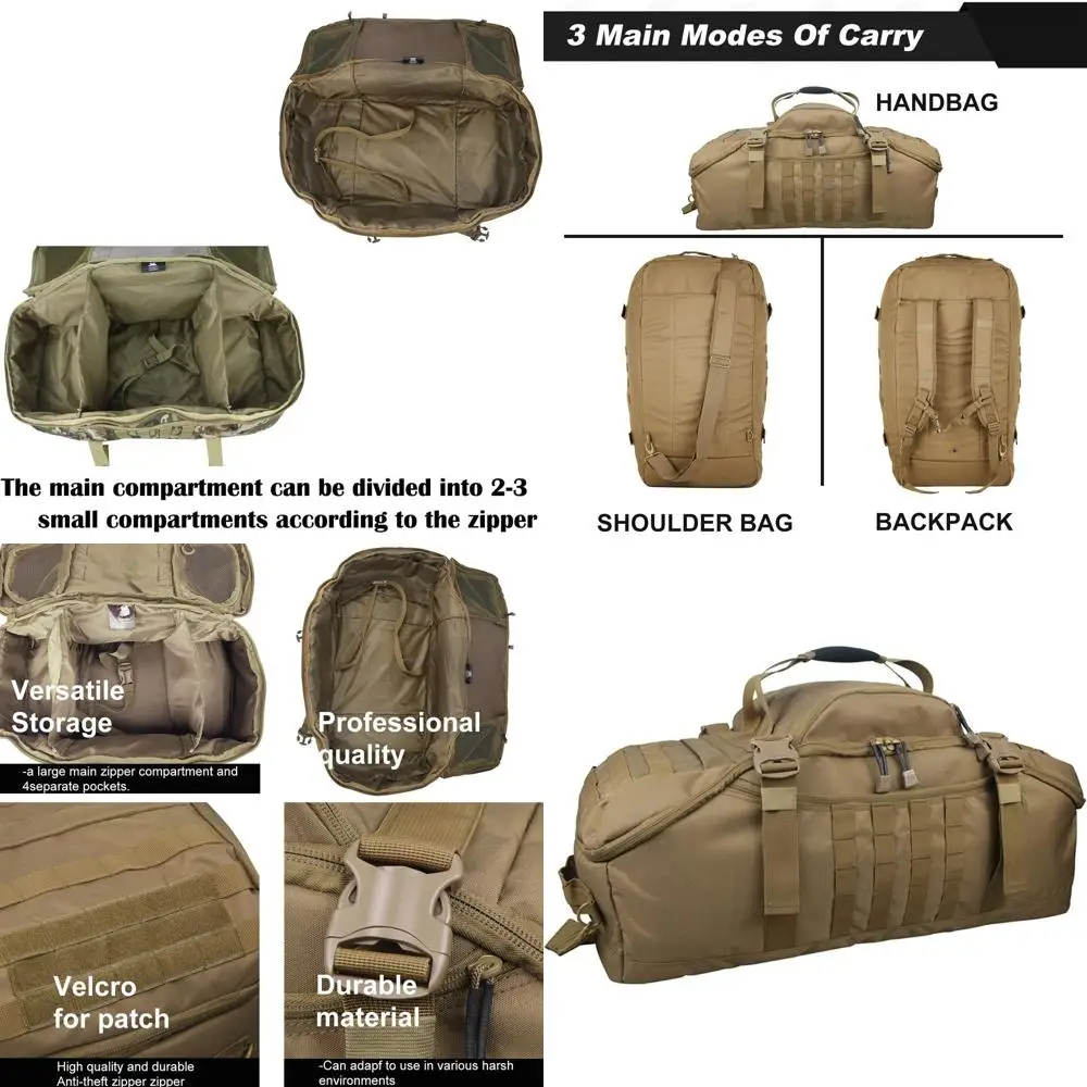 

Универсальный рюкзак в стиле милитари для поездок на выходные, посещения спортзала и использования в военных целях