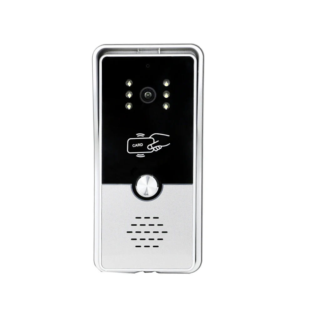 Homefong White  Video Door Phone Intercom System RFID Unlock 7 Inch Indoor Screen With Outdoor Doorbell Camera Waterproof Home