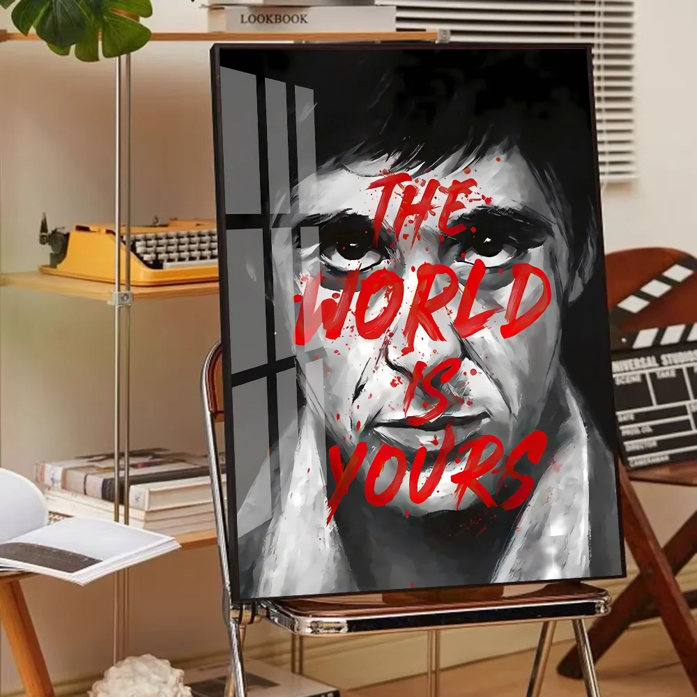 1 قطعة S-Scarface المشارك ورقة طباعة غرفة المعيشة المنزلي غرفة نوم مدخل بار مقهى الفن اللوحة الديكور