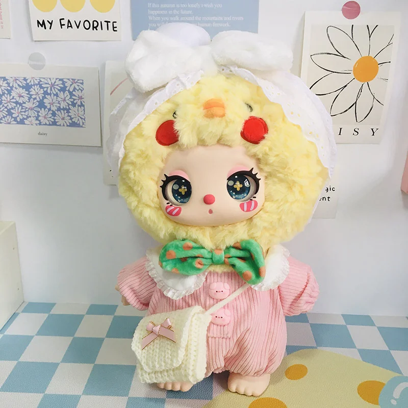 

Only Clothes Set For Liila 600% Doll Pink Pig Jumpsuit Replacement Diy Set Strap Pants Clothing Set without Dolls Gifts for Girl