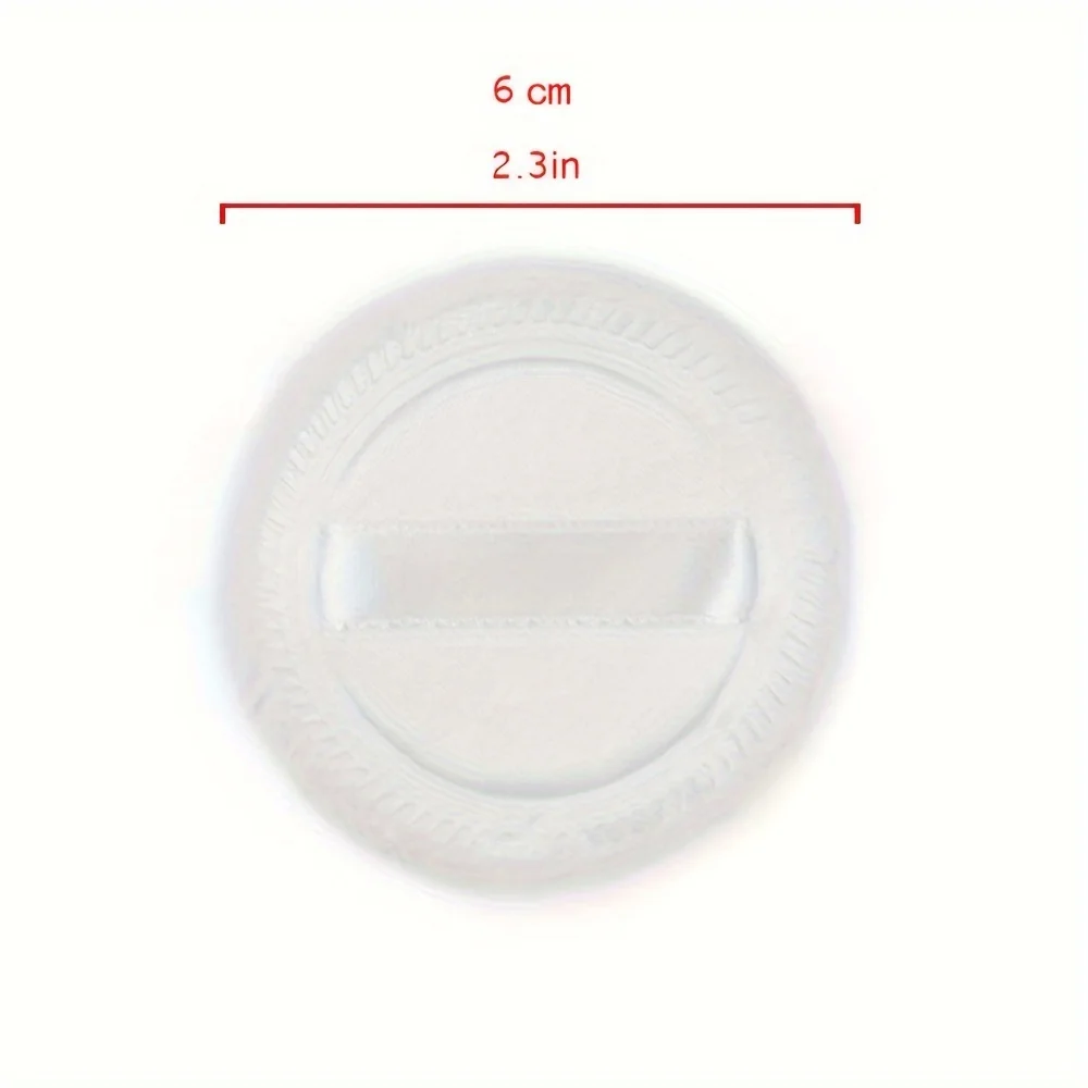 10 قطع من وسادات نفخة البودرة القطنية لمستحضرات التجميل مع شريط منتفخ لبودرة الوجه للفضفاضة والأساس 2.36 بوصة. (Wh