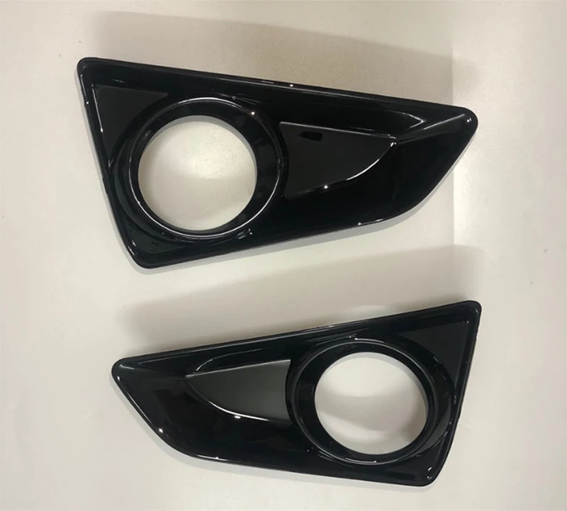 Fog lamp frame fit for Toyota Mark X 2010-2016 fog lamp frame modification carbon fiber all bright black fog lamp cover