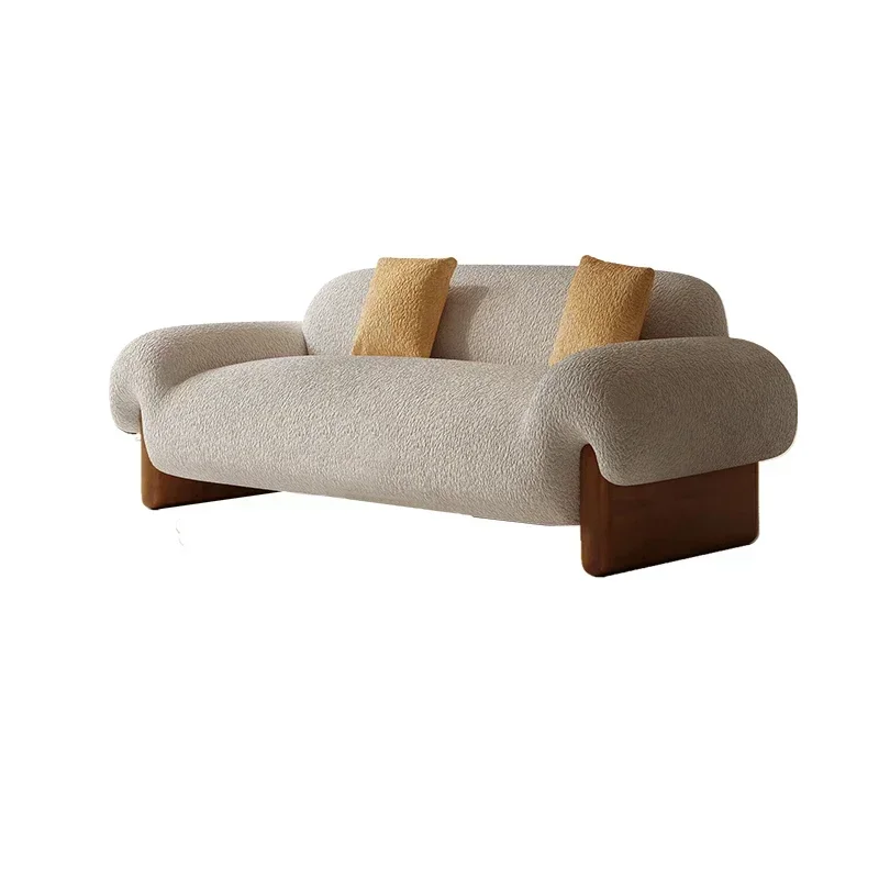 Zimmer Schnitt Couch europäischen nordischen Lounge House Lazy Arm Sofas Home Floor moderne Holz Muebles Para Hogar Möbel