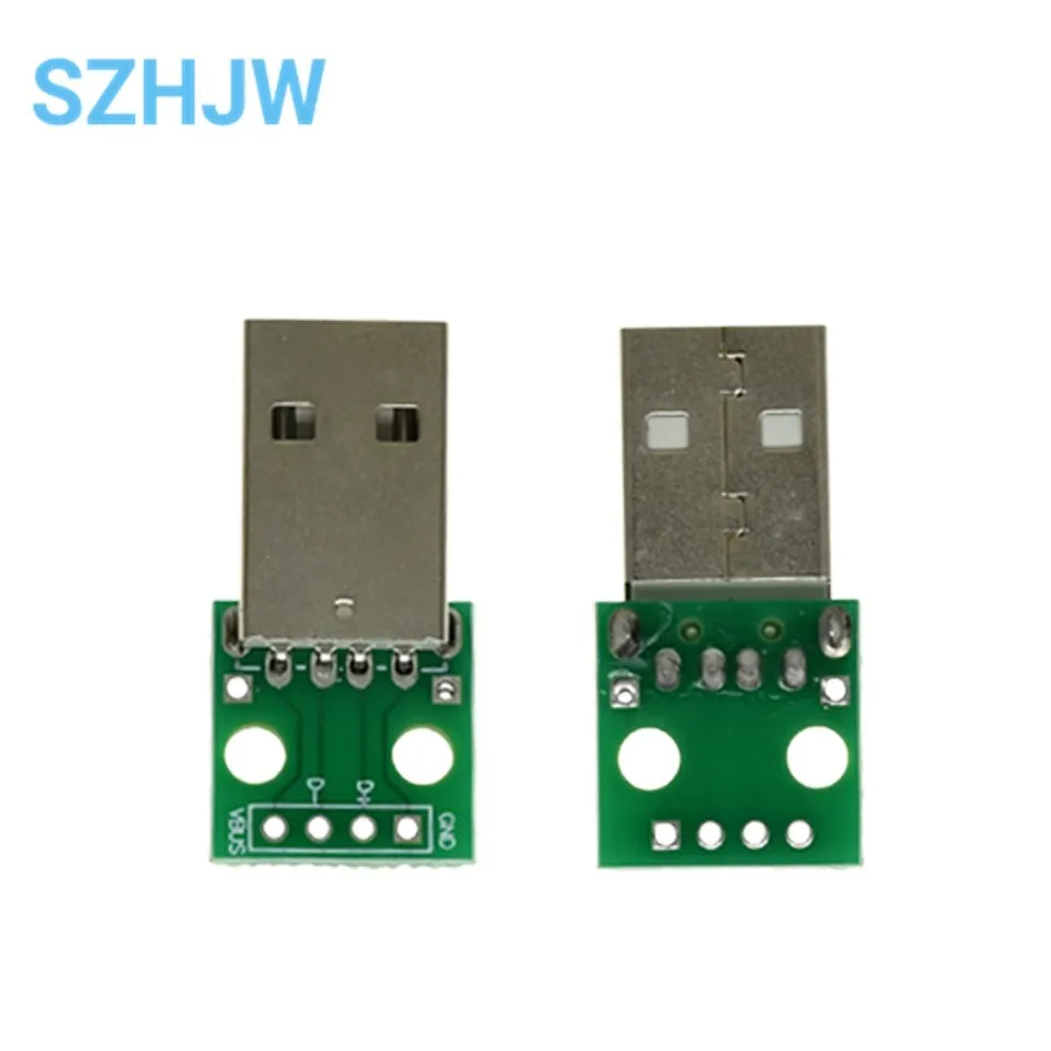 10PCS MICRO MINI5P type-c USB To Dip Female B-type Square Interface Printer Mike PCB Converter Adapter Breakout Board