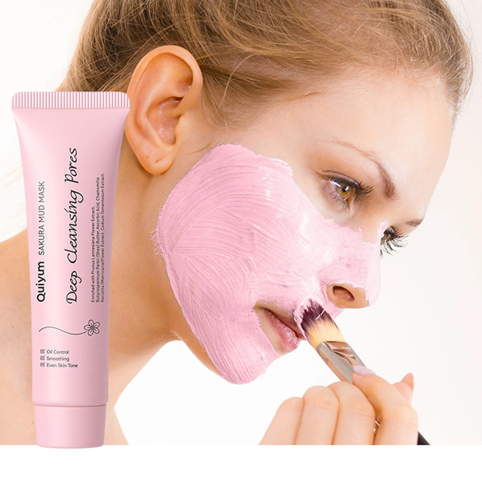 Japan Sakura Mud Face Mask Cleansing Whitening Moisturizing Oil-Control Anti-Aging Clay Mask Packs Facial Skin Care