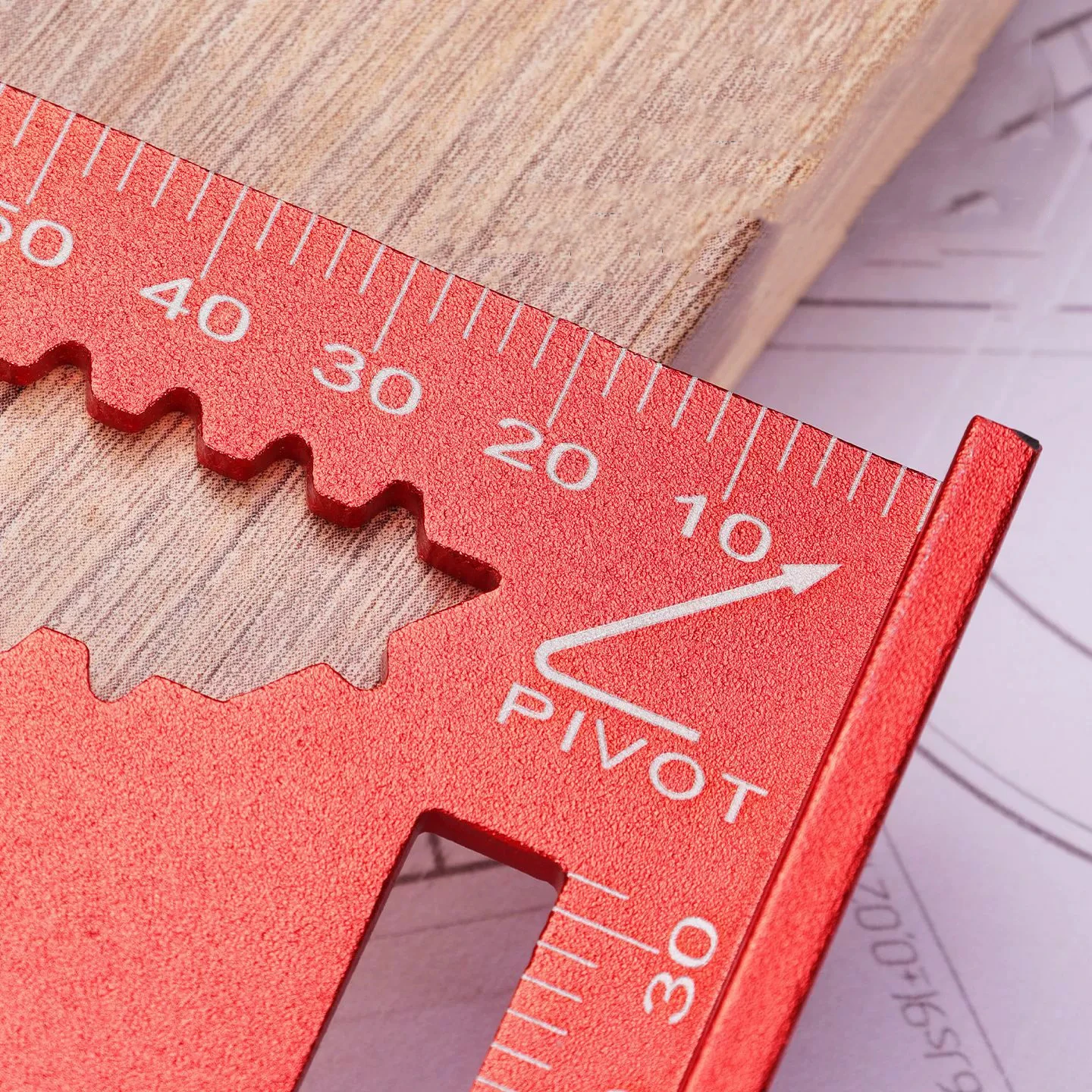 Multifunktionales Hochpräzisions-Winkelmessgerät aus Aluminiumlegierung für die Holzbearbeitung, verdicktes, verschleißfestes und rostfreies rechtwinkliges Messgerät – Detail 3