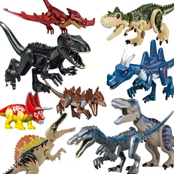 Crossover Jurassic Large Dinosaur Building Blocks Tyrannosaurus Rex Backbone Triceratops Pterosaur Tyrannosaurus Rex Toys