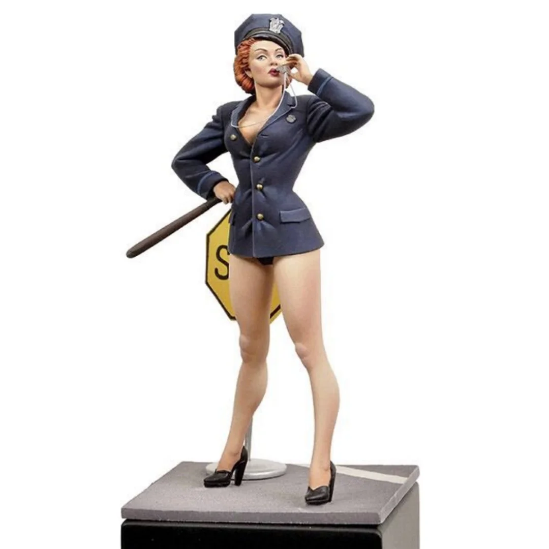 

1/24 Scale Resin Figure Assemble Model Kit Sexy Policewoman Unassembled and Unpainted 3D printing DIY toy 718