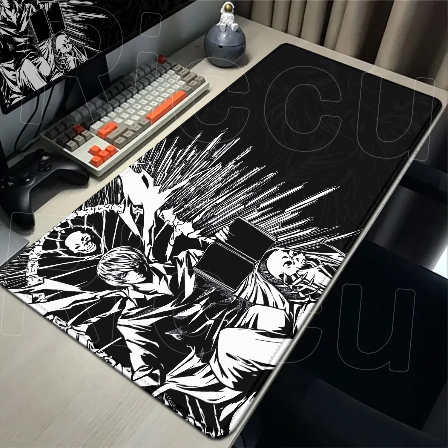 40x90cm 일본 만화 데스노트 마우스패드 두꺼운 마우스 패드 XXL 게이밍 키보드 노트북 확장 데스크 매트 PC 테이블 액세서리