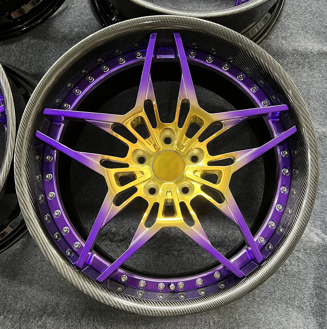 5x120 5x112 5x130Alloy Rim Carbon fiber two-piece forged wheels high quality ultra-light wheels 19 20 21 22 inch m3 x3m x7 rims