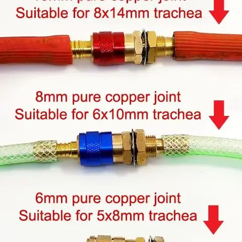 Adaptador de gás refrigerado conector braçadeira máquina de solda encaixe rápido fêmea masculino água mig tig tocha de soldagem ferramentas soldador