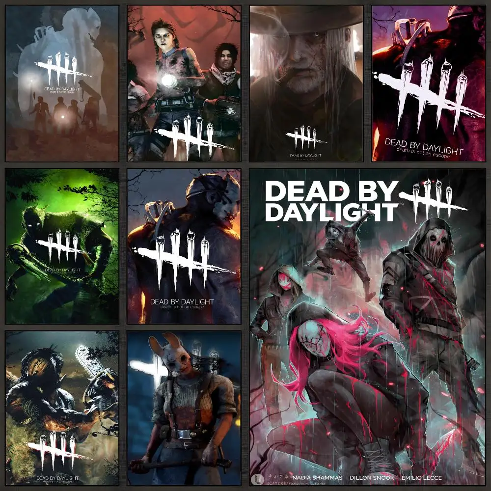 Game Dead by Daylight Trapper Survivor Poster Peel And Stick Wall Art PP Waterproof HD Bedroom Living Room Home Decor Gift