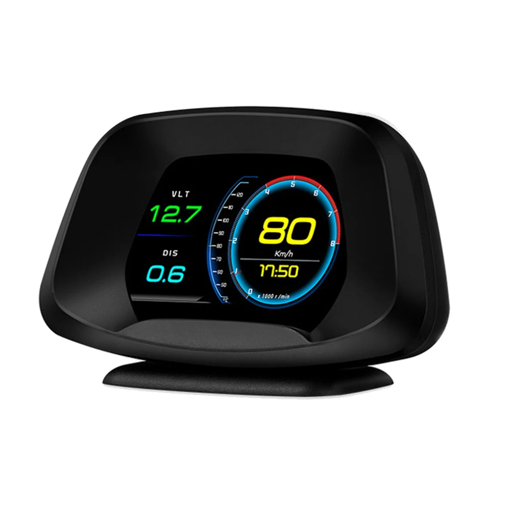 

P19 HUD OBD2 GPS Head Up Display Smart Gauge Car Speedometer Security Alarm Water Oil Temp Overspeed