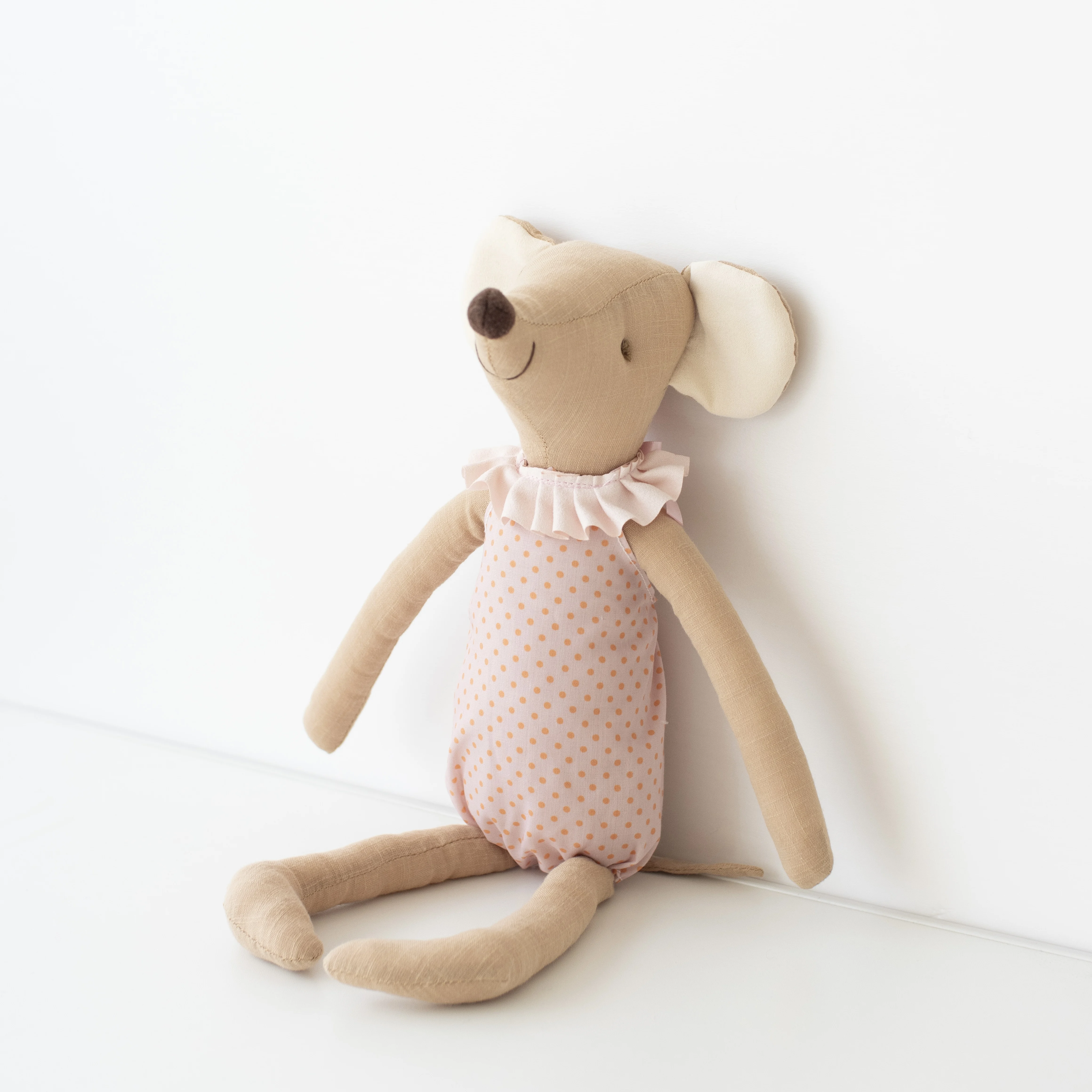 Scandinavian Style Little Mouse Pacification Doll Multifunctional Pillow Cotton Doll Give a Small Gift Gift for Birthday