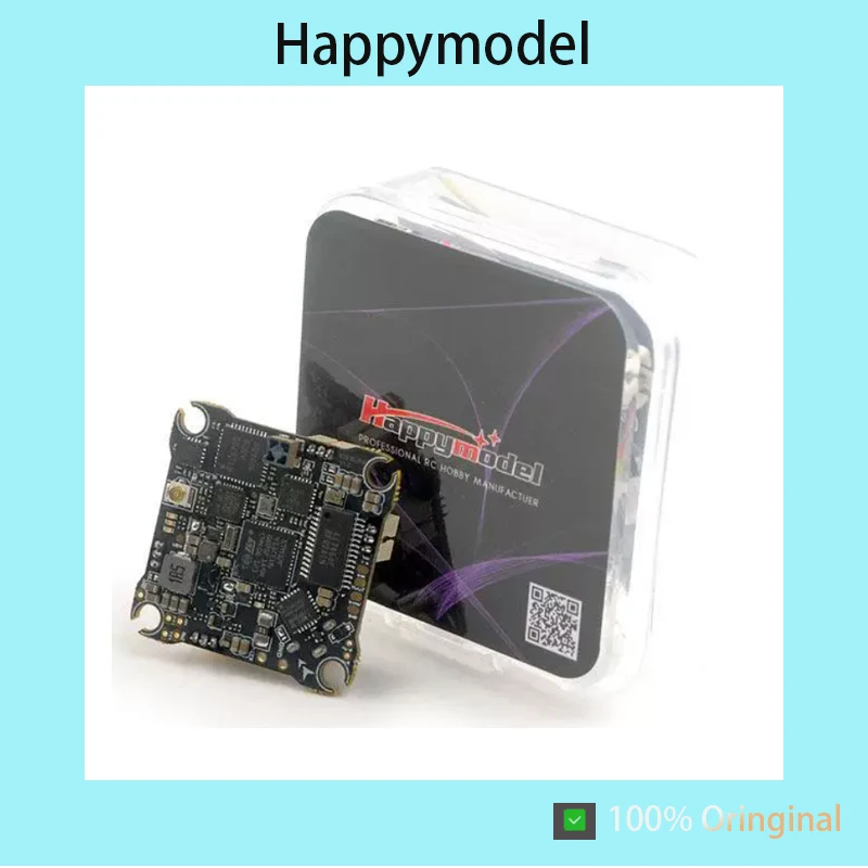 X12 5-in-1 AIO Flight Controller, 1-2S, for Mobula7 1S FPV Whoop Drone, Built-in Receiver, 12A 4-in-1 ESC, Onboard 400mW OpenVTX