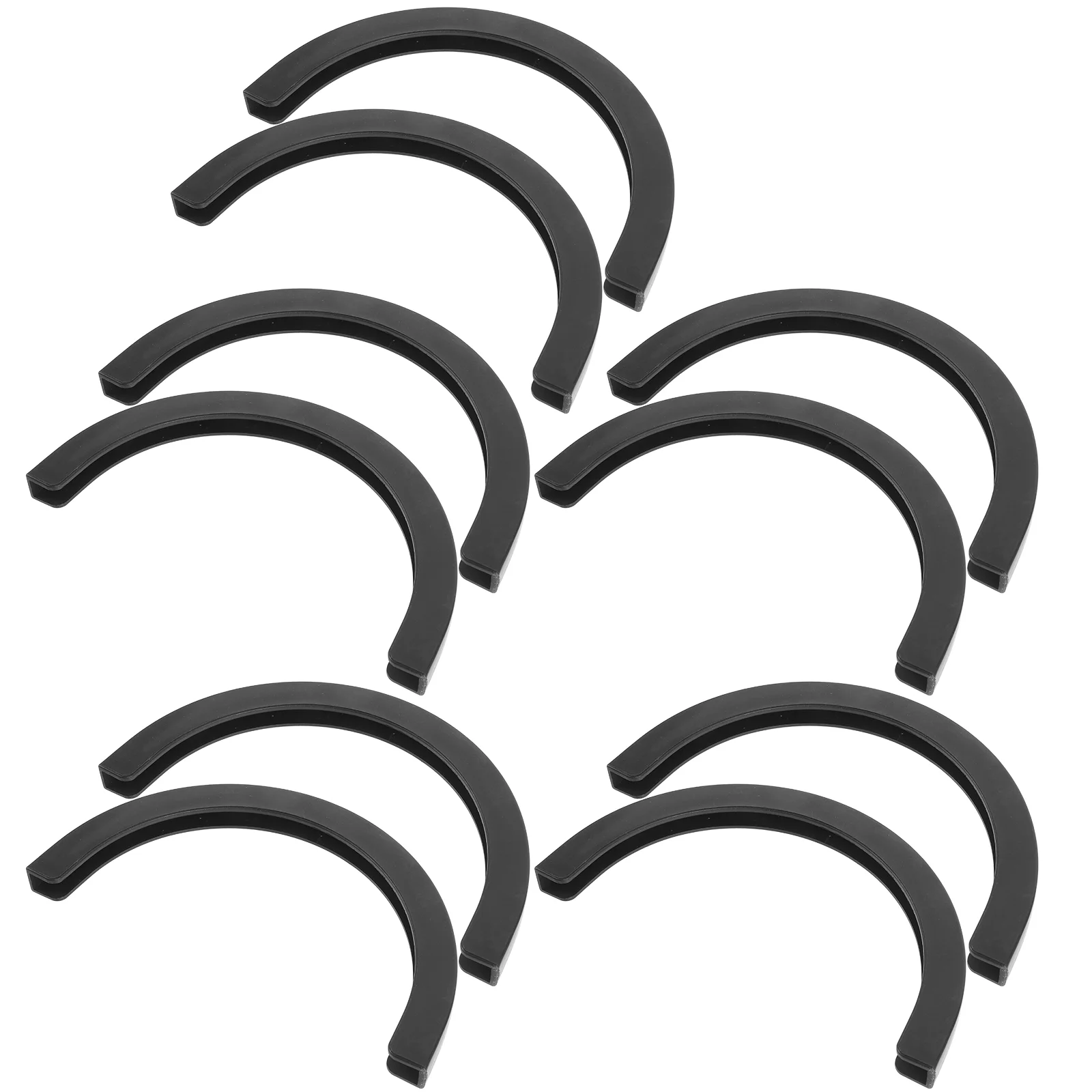 

5 Pairs Skateboard Bumper Deck Protector Protection Accessories Plastic U-shaped Anti-collision Strip Guards