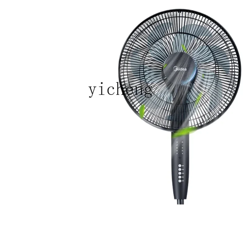 

zz electric fan household floor fan powerful seven-leaf sound static timing energy saving industrial remote control