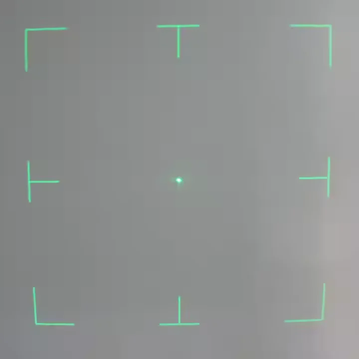 Laser Module Square DOE 34 Degree Lens with Center Point Square Frame DOE Module