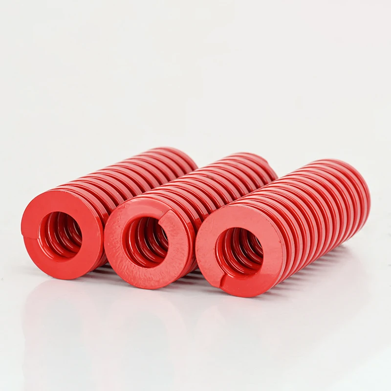 Creamily 2PCS Red Compression Spring Medium Load Die Mold Springs Outer Diameter=8-50mm Inner Diameter=8-25mm Length 20-100mm